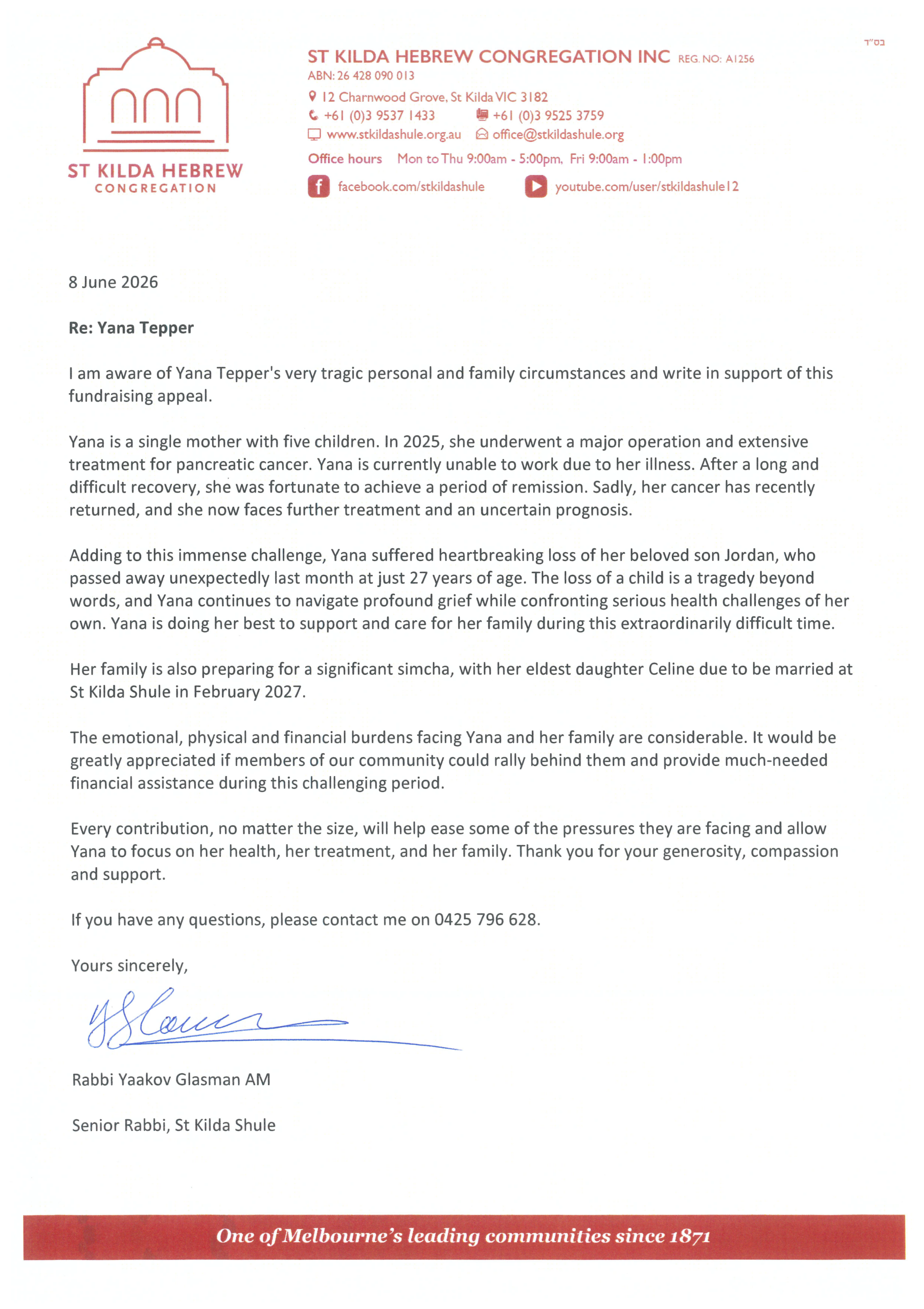 Support Letter